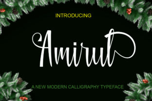 Amirul: A Handwritten Typeface for Editorial Design