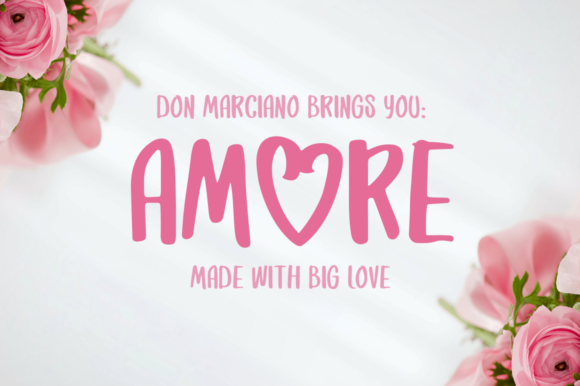 Amore Font: A Romantic Typeface for Crafters