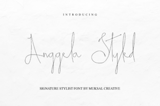 Anggela Styled: A Modern Typeface for Business Branding
