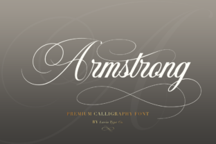 Armstrong: A Sophisticated Script Font for Editorial Design