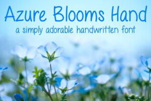 Azure Blooms Hand: The Perfect Font for Your Brand