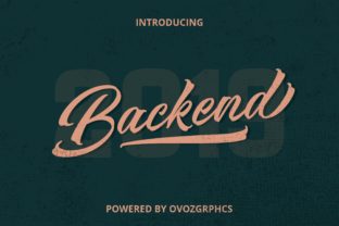 Backend Typeface for Editorial Design