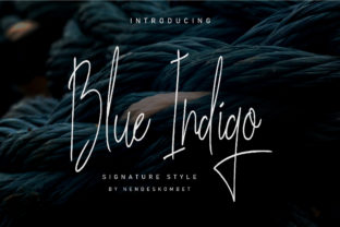 Blue Indigo Font: A Calm Editorial Choice