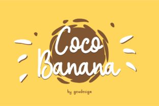 Coco Banana: A Playful Handwritten Font for Crafters