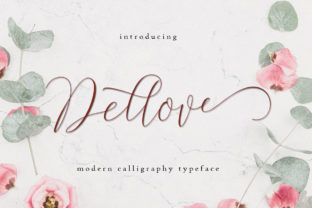 Dellove Font Review: A Bold Handwritten Typeface