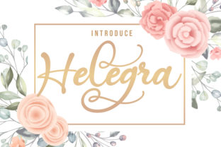 Helegra: A Summery Script Font for Crafters
