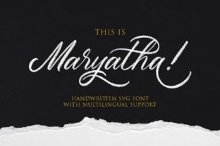 Maryatha: A Script Font for Modern Web Design