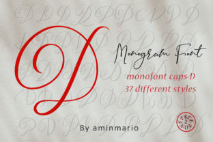 Monogram D Monofont Caps D Typeface