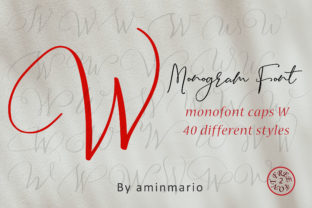 Monogram W Monofont Caps W Typeface