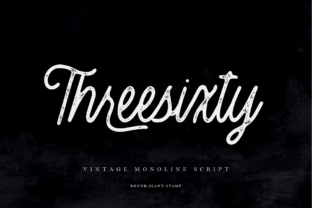 Threesixty: A Bold Script Font for Crafters