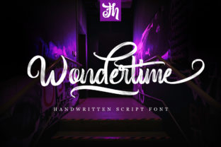 Wondertime: A Majestic Script Font for Makers